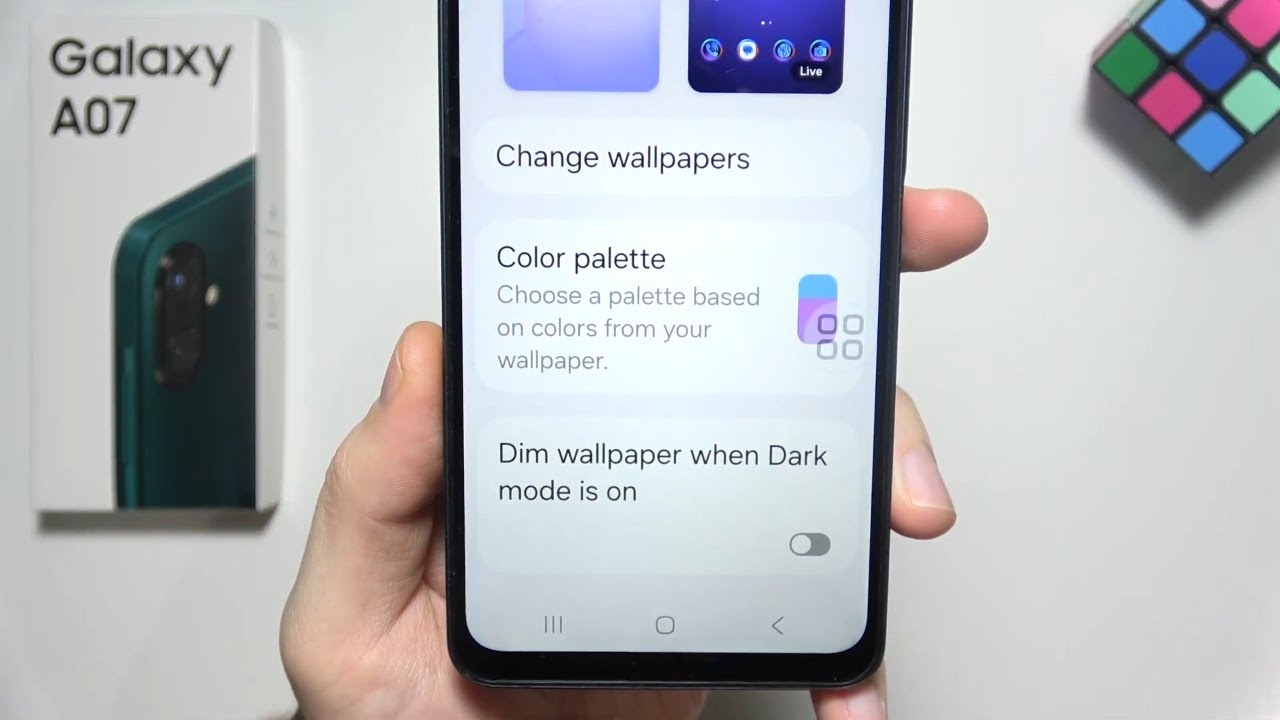 Samsung A07: How to Turn Off Wallpaper Dim (2 Ways)