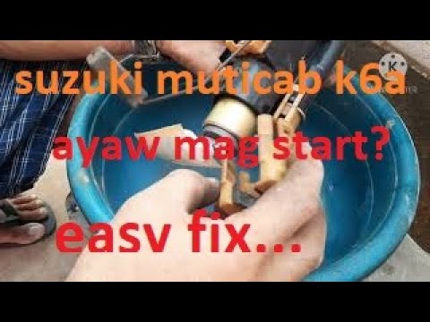 suzuki multicab k6a wont start..how to fix it…