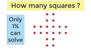 Only 1% of people can solve. How many squares?