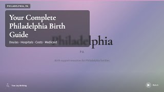 Philadelphia Doula &amp; Birth Plan Guide: Costs, Hospitals &amp; Medicaid (First-Time Mom)