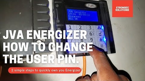 Electric fencing: How to change JVA energizer 4line LCD keypad user pin