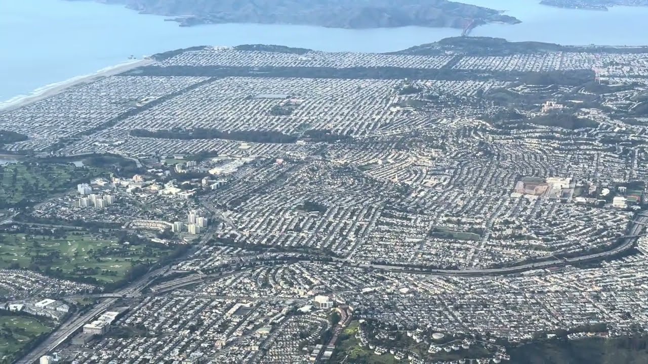 Beautiful View of San Francisco After Take Off March 7, 2026