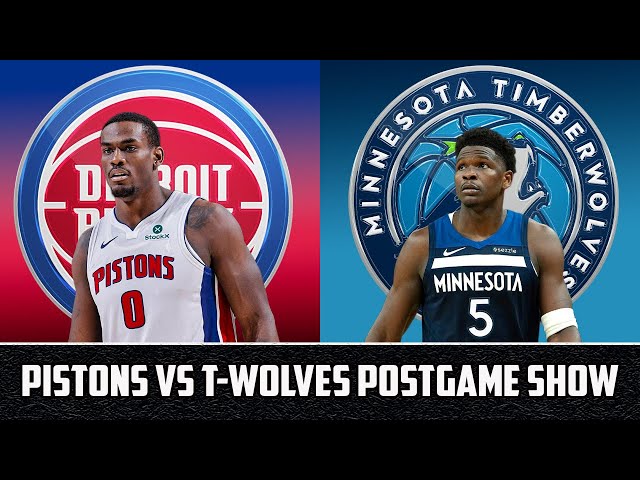 Minnesota Timberwolves vs Detroit Pistons NBA Match Action