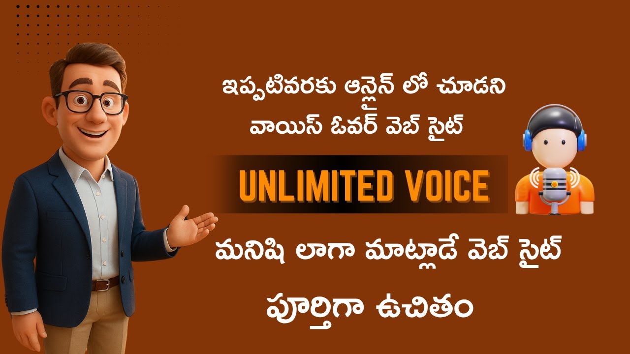 How to Create Best Unlimited Voice Over in Telugu in Just 5 Minutes!