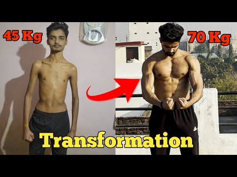 Natural body transformation | 45 Kg to 70 Kg 🔥 