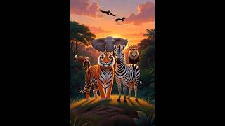 “Tiger 🐯 aur Zebra 🦓 ki Anokhi Dosti – Part 2 | Nafrat se Jeet Tak”