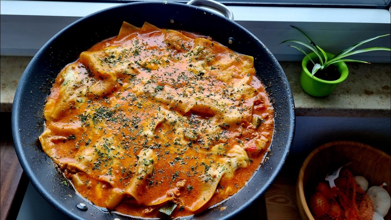 Schnelle Pfannen-Lasagne 🍅 One Pot Lasagne