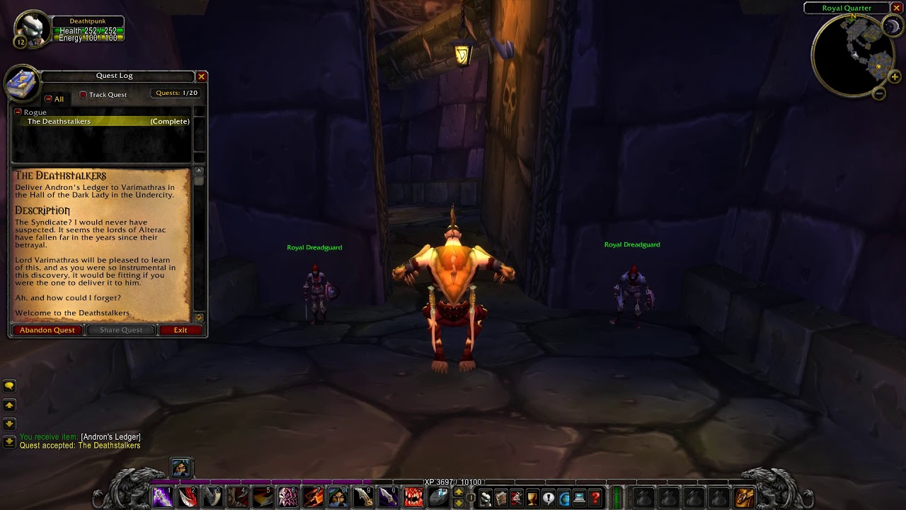 World of Warcraft: Rogue: The Deathstalkers - YouTube