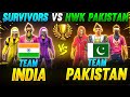 Survivors VS Hwk Pakistan🔥 India Vs Pakistan Clash Squad Battle - Garena Free Fire