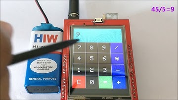 Touchscreen Calculator using Arduino