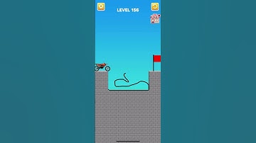 Draw Bridge Puzzle game play level 156🚘 #Draw Bridge game