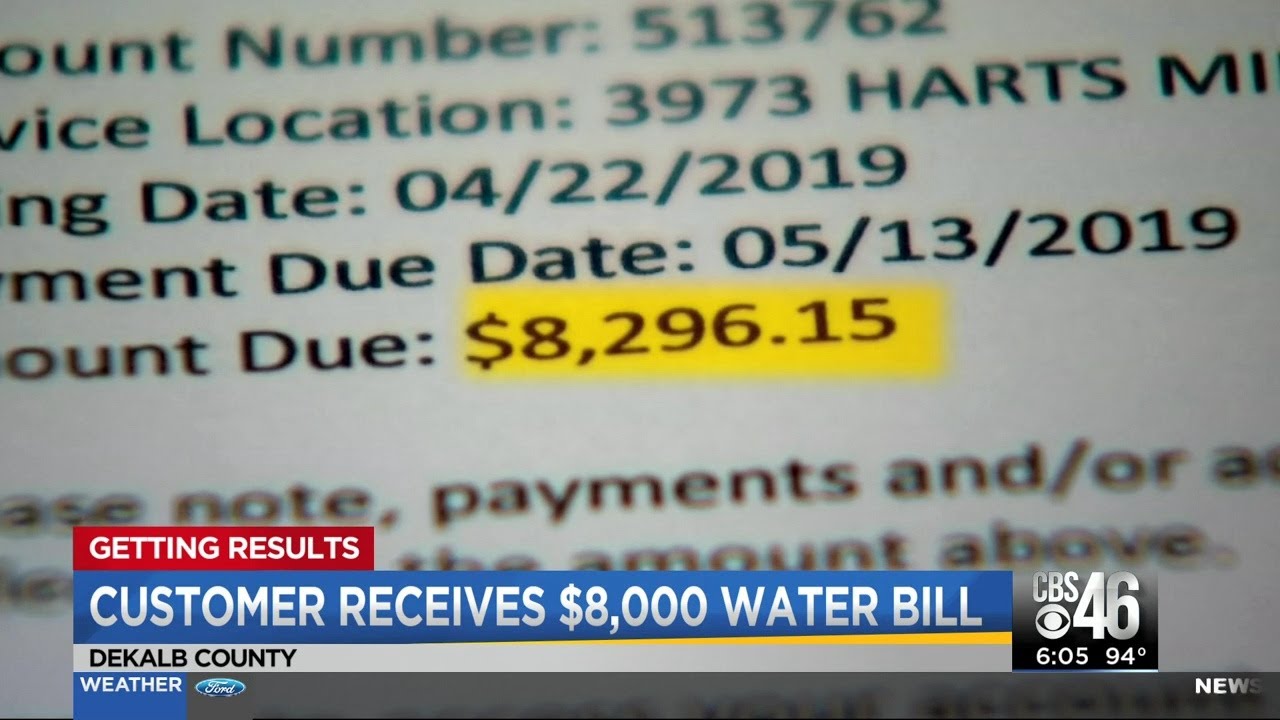DeKalb Co. admits to 8,000 water billing error YouTube