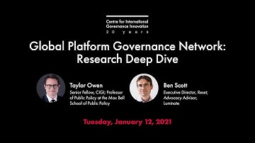 Global Platform Governance Network Deep Dive: Research