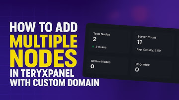 How to connect multiple nodes in teryxpanel with custom domain