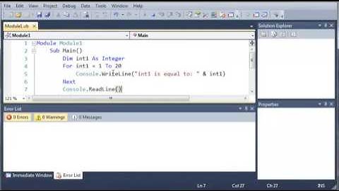 Visual Basic Tutorial   26   For Next Loop