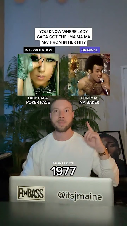 In Lady Gaga “Poker Face” The Ma Ma Ma Ma’s Came From Boney M. “Ma Baker” #shorts #ladygaga #sample
