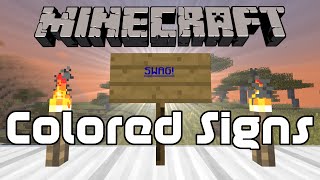 How to Make Colored Text on Signs in Minecraft