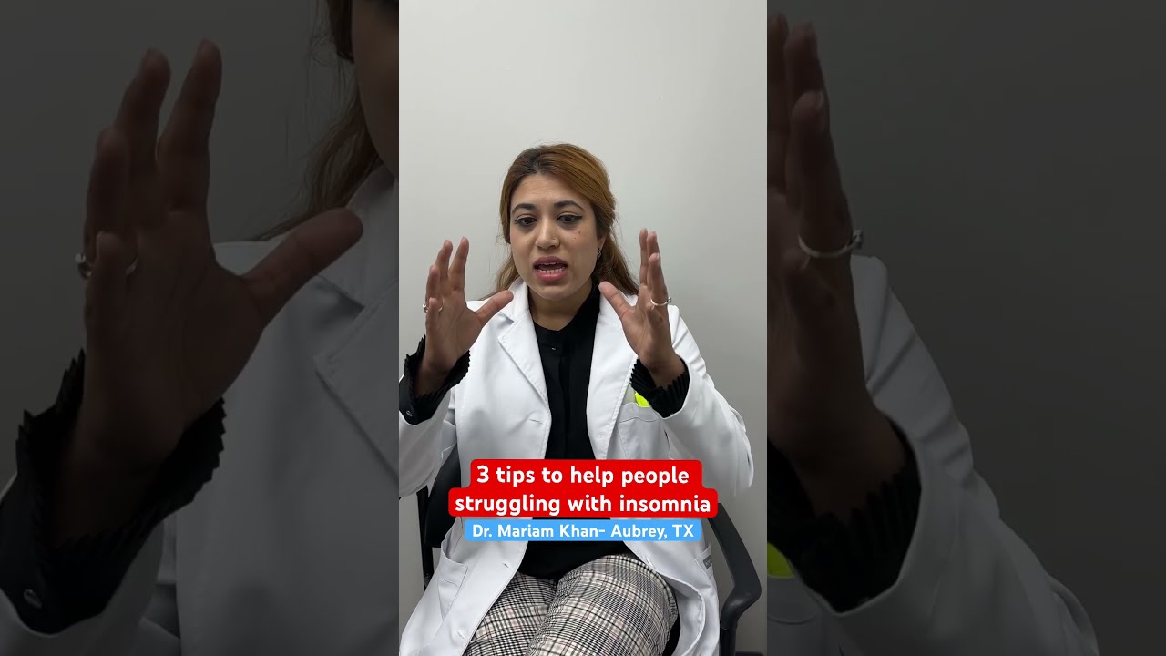 Dr Mariam Khan Aubrey Shares Tips For People Struggling With Insomnia Insomniarelief