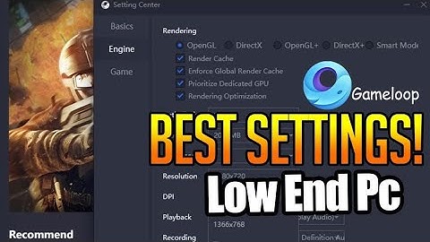 How To Optimize Gameloop 7.1 Performance For Low End PC.