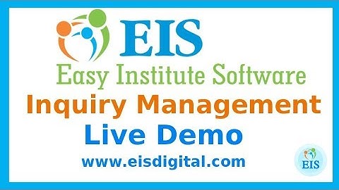 EISdigital.com Inquiry and Followup Management Live Demo (HINDI) - Best Coaching Management Software