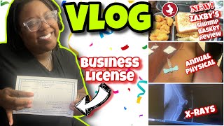 Vlog Getting my LLC for my Clothing Brand Trying Zaxby s New Shrimp Annual Physical Food Delivery