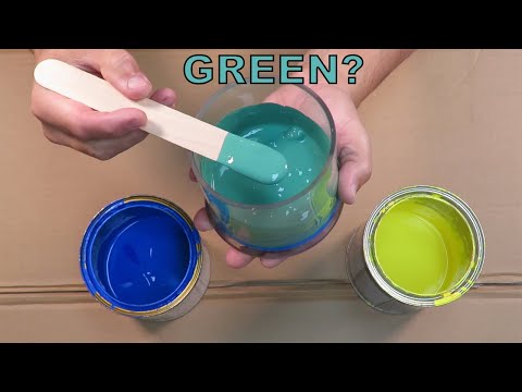 Video: Wie maak blou en geel groen?