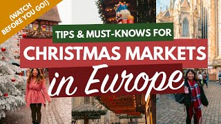 20+ EUROPEAN CHRISTMAS MARKET TIPS & MUST-KNOWS | Dates, Food, Planning, What to Pack & More!