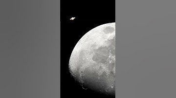 Moon and Saturn 🪐 with my Camera Nikon Coolpix p1000