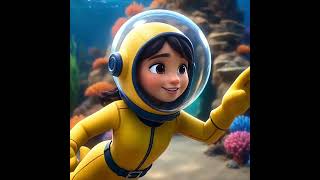 🧜‍♀️ Part 1: Mia’s amazing ocean adventure! 🌊🐬✨ #MagicOceanStories #Mermaid #Kids #Shorts