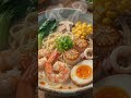 Anime Girl Makes Creamy Seafood Ramen 🍜🦐 | Cozy Anime Cooking #Shorts