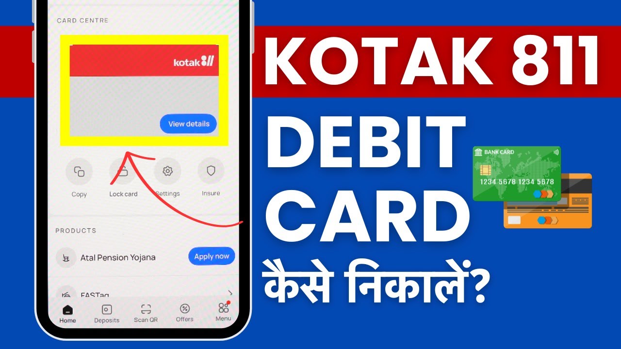 Kotak 811 App me Debit Card Kaise Dekhe? How To See Virtual Debit Card in Kotak 811 New App