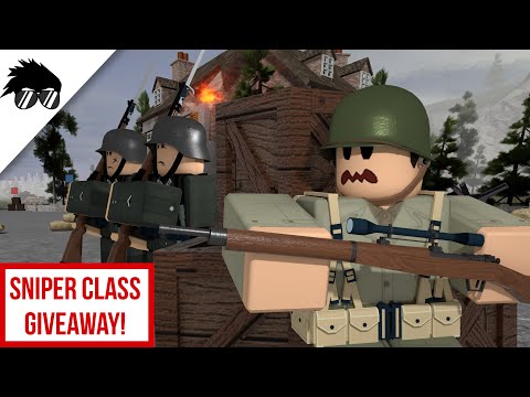 Behind Enemy Lines Roblox D Day Sniper Giveaway Youtube - new us army sniper logo roblox