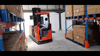 CARA MENGOPRASIKAN FORKLIFT REACH TRUCk DENGAN MERK BTREFLEX