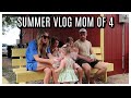 A SLOW SUMMER DAY IN THE LIFE MOM OF 4 VLOG | Tara Henderson