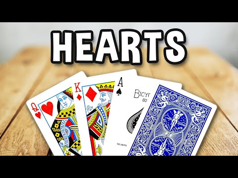 HEARTS / BLACK LADY Card Game (Official Rules) - Game Rules TV (Game Instructions German) Dame