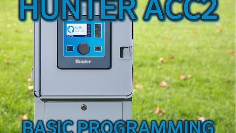 Hunter ACC2 Basic Programming