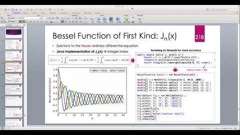 Java for Scientific Computing: Bessel functions -- Part 2