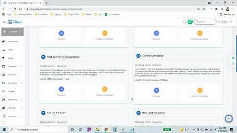 Clique CRM Campaign Templates
