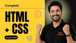 HTML and CSS in ONE SHOT with Live Project