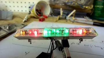 1/18 Scale Code 3 XL Lightbar for the Ghostbusters Ecto 1A w/ Simulated Rotators