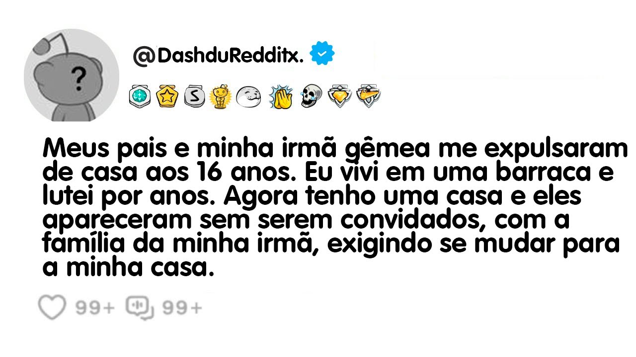 Meus pais e minha irmã gêmea me expulsaram de casa aos 16 anos. Eu vivi ...