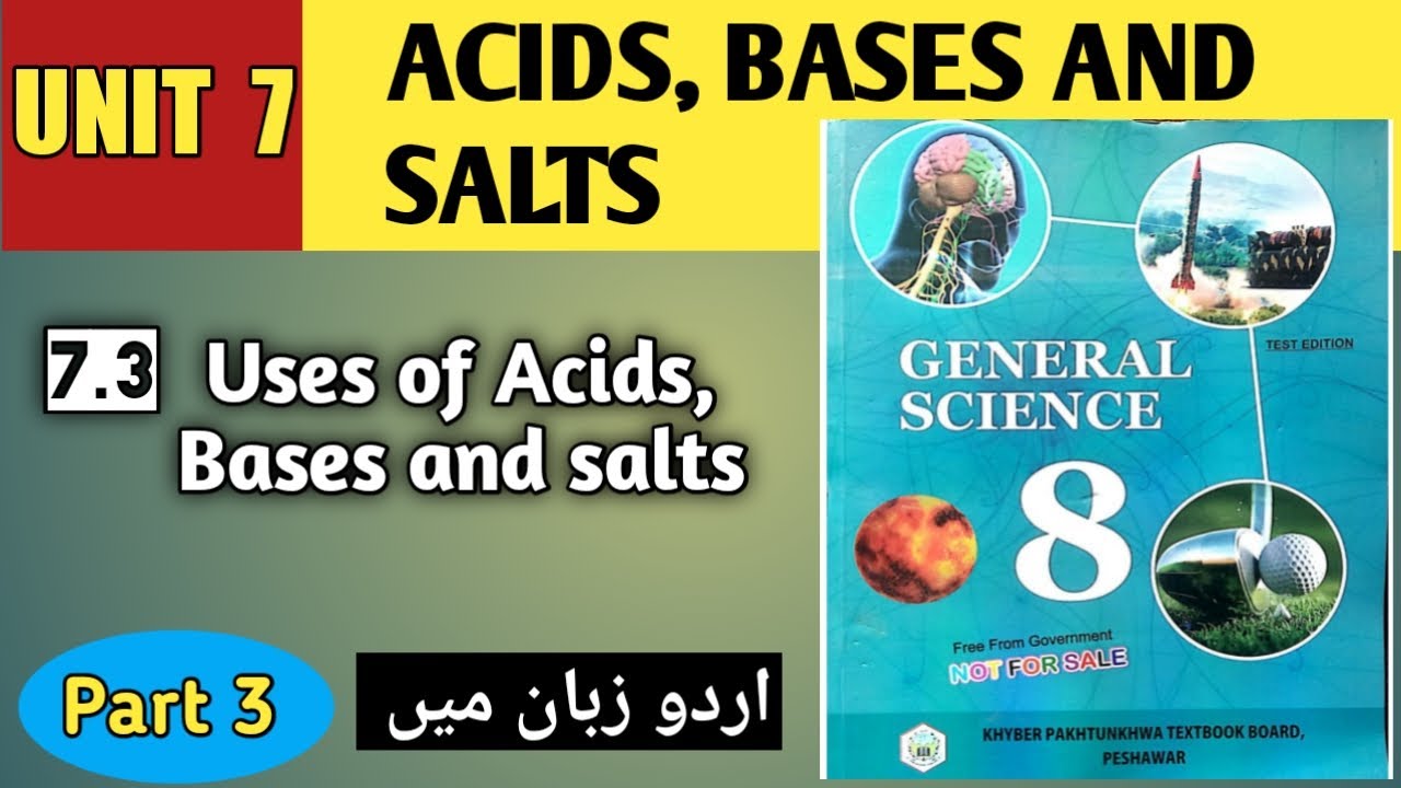 Class 8 Science Unit 7 Acids, Alkalies and Salts Urdu Explanation