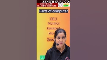 1 min study 028 PARTS OF COMPUTER by Shalini ma