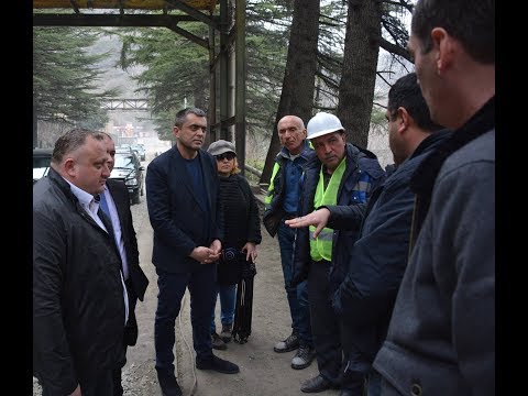 შავლეგო ტაბატაძე ჭიათურაში მიმდინარე ინფრასტრუქტურულ პროექტებს გაეცნო