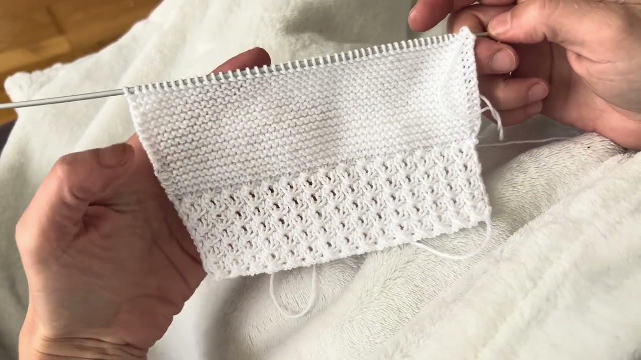 Tutorial Ranita cubrepañal a dos agujas