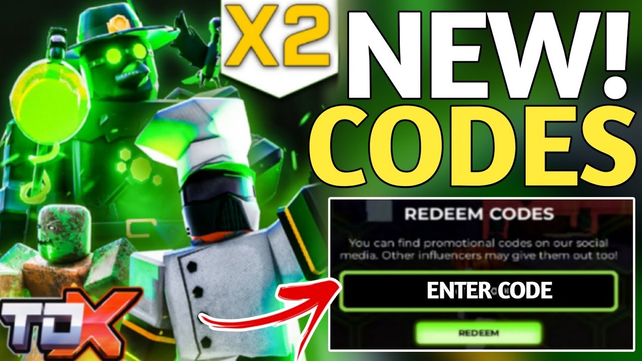 [UPDATE + 2XP] New Tower Defense X Codes -Roblox Tower Defense X Codes ...