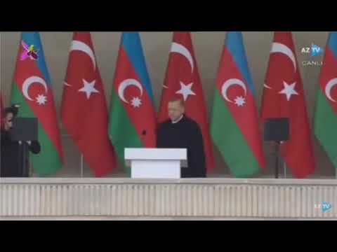 Recep Tayyip Erdoğanın Zəfər Paradı çıxışı - 2020