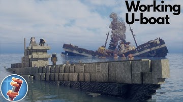 I built a Working U-boat In Minecraft!