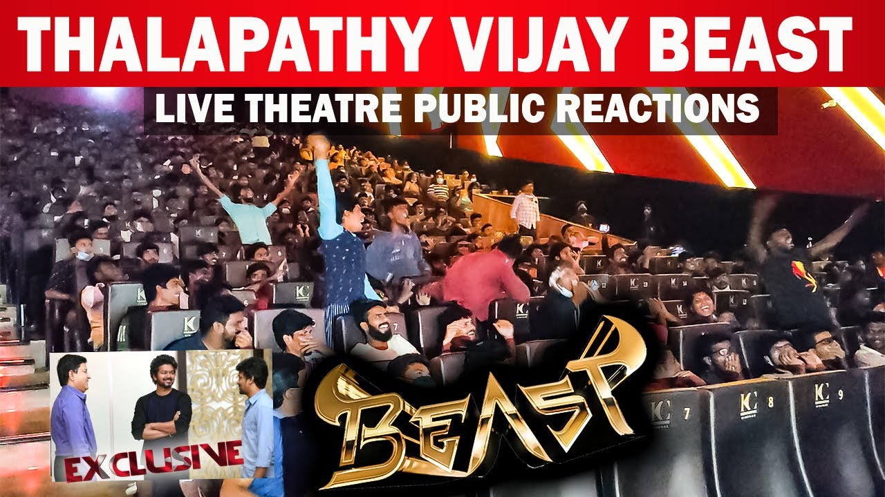 😯Beast Theatre Live Public Reactions | Thalapathy Vijay | Beast Video Public Reactions Theatre