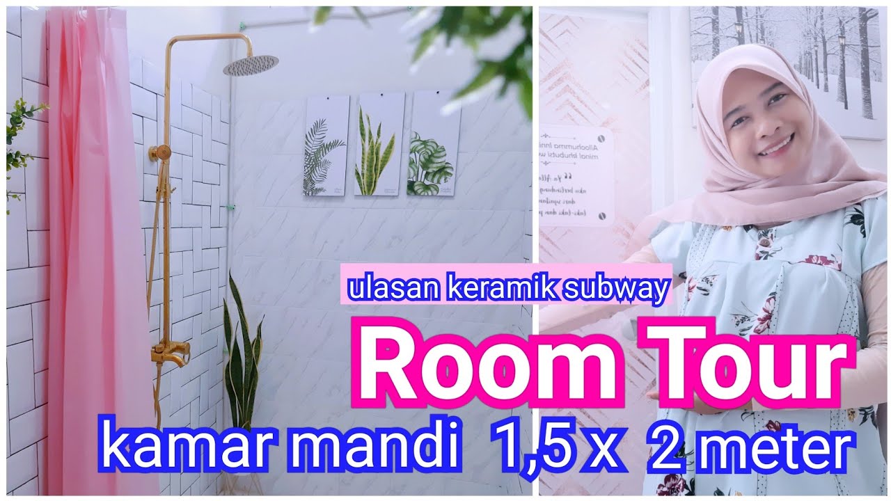 ROOM TOUR kamar mandi utama mungil ukuran 1 5 x 2 meter 